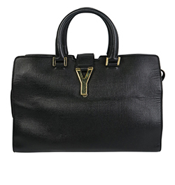 Y Cabas Bag, Leather, Black, FLY3706970014, S, 2